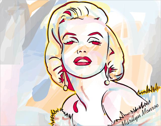 Anne-b -Illustration-Marilyn Monroe
